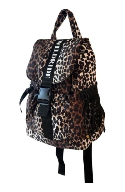 Wildride Kid Sized Recycled Materials Backpack In Brown