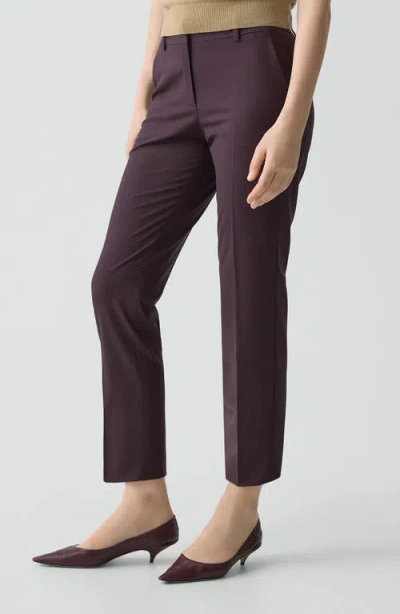 Theory Treeca 2 Crop Suit Pants In Brown