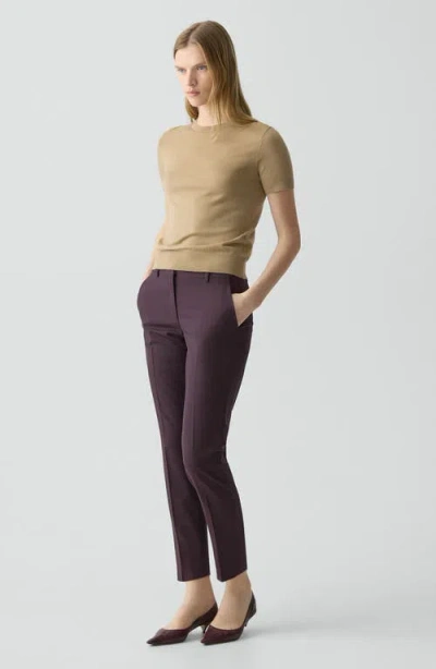Theory Treeca 2 Crop Suit Pants In Brown