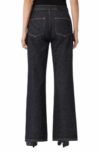 Allsaints Ember Sparkle Embellished Jeans In Black