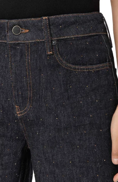 Allsaints Ember Sparkle Embellished Jeans In Black