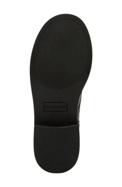 Steve Madden Kids' Jfrankie Lace-up Cap Toe Bootie In Black