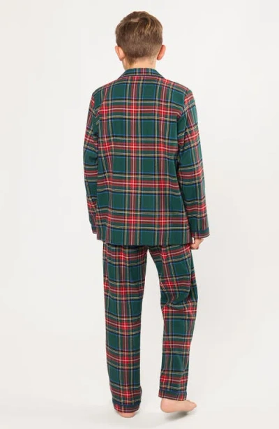 Petite Plume Kids' 2-piece Kensington Tartan Pajamas In Multi