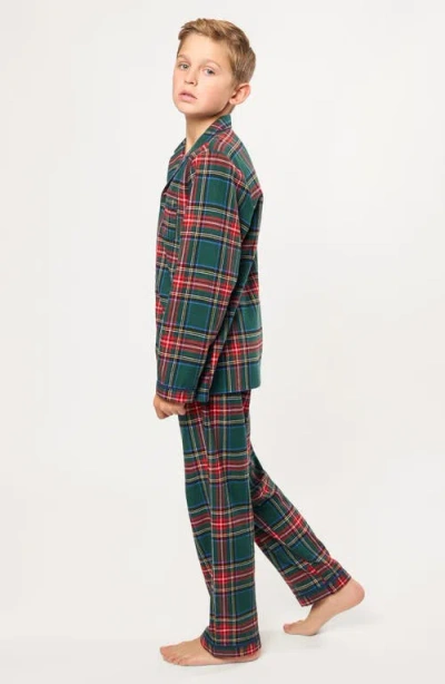 Petite Plume Kids' 2-piece Kensington Tartan Pajamas In Multi