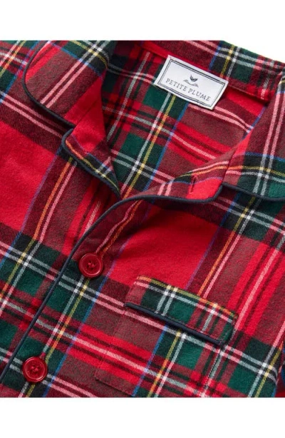 Petite Plume Kids' Tartan Two-piece Short Pajamas In Multi