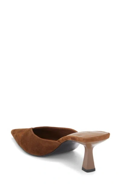Steve Madden Mod Pointed Toe Mule Pump In Brown