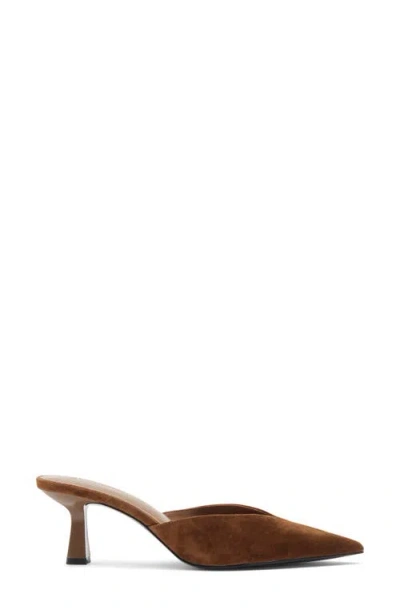 Steve Madden Mod Pointed Toe Mule Pump In Brown
