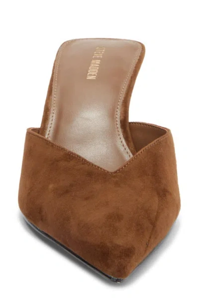 Steve Madden Mod Pointed Toe Mule Pump In Brown