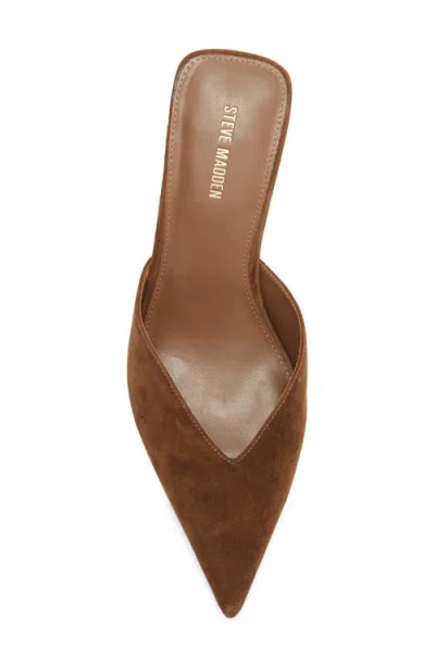 Steve Madden Mod Pointed Toe Mule Pump In Brown