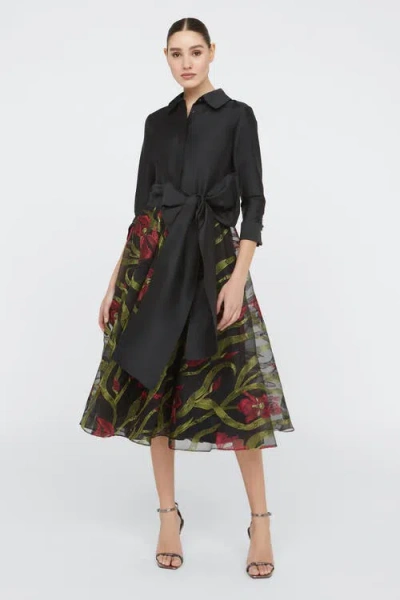 Theia Azura Shirt Dress In Multi