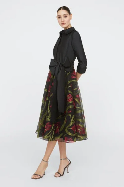 Theia Azura Shirt Dress In Multi