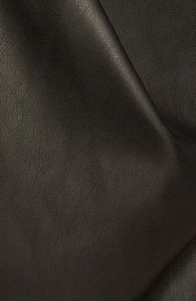 Donna Karan Women's Wrap Waist Faux Leather Pencil Skirt In Black