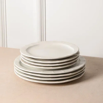 Stone Lain Oasis Stoneware 12-piece Dinnerware Set In White
