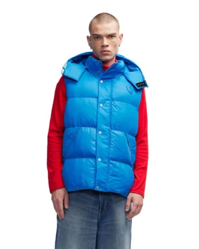 Pajar Channel Quilted Puffer Vest In Blue