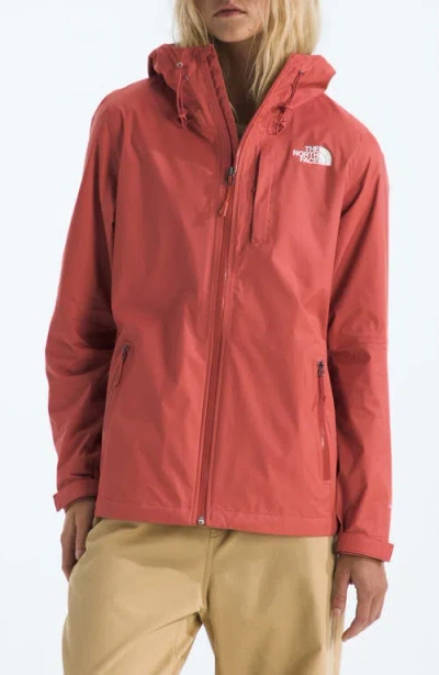 The North Face Women's Alta Vista Hooded Rain Jacket In Red