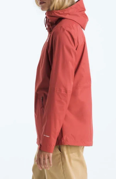 The North Face Women's Alta Vista Hooded Rain Jacket In Red