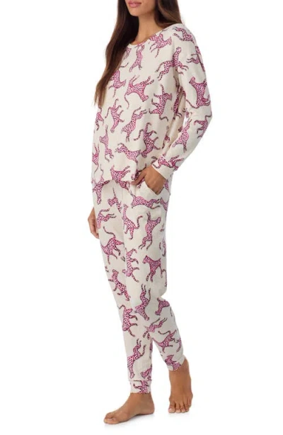 Room Service Pjs Long Sleeve Print Pajamas In Multi