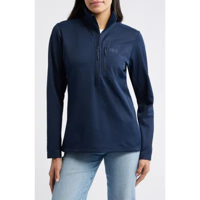 Helly Hansen Versalite Grid Fleece Half Zip Pullover In Blue