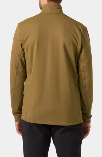Helly Hansen Versatile Half Zip Midlayer Fleece Pullover In Green
