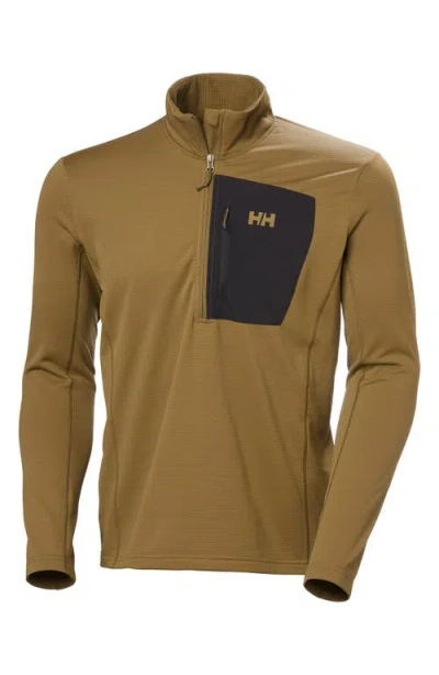 Helly Hansen Versatile Half Zip Midlayer Fleece Pullover In Green
