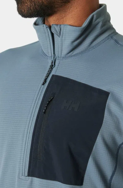 Helly Hansen Versatile Half Zip Midlayer Fleece Pullover In Blue