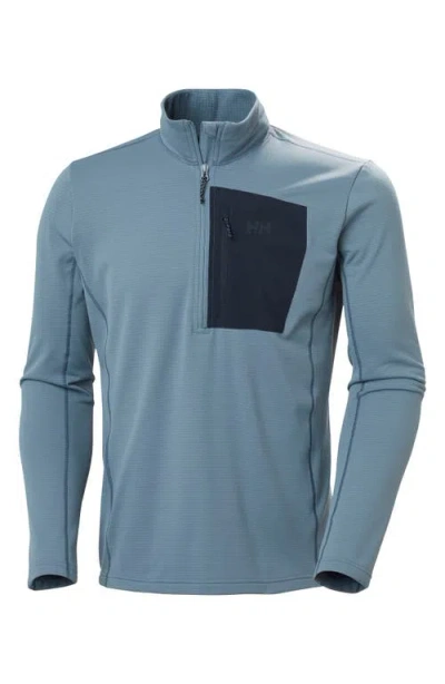Helly Hansen Versatile Half Zip Midlayer Fleece Pullover In Blue