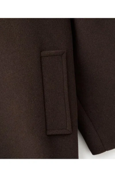 Mango Women's Buttoned Wool Coat In Brown