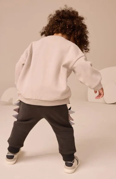 Next Kids' Colorblock Dinosaur Sweatshirt & Joggers Set In Multi