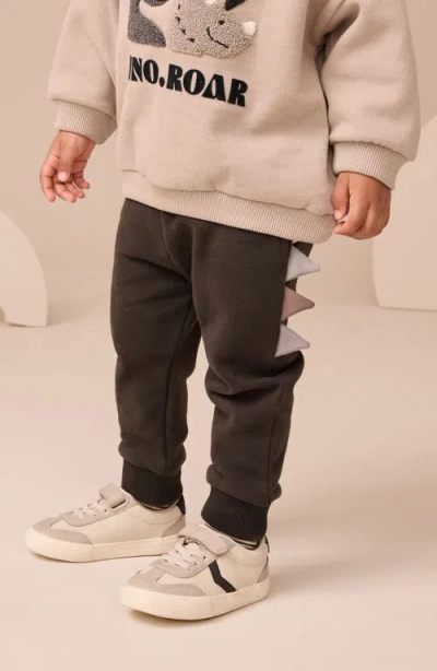 Next Kids' Colorblock Dinosaur Sweatshirt & Joggers Set In Multi