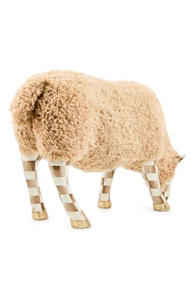 Mackenzie-childs Mackenzie Childs Latte Small Sheep Figurine In Neutral