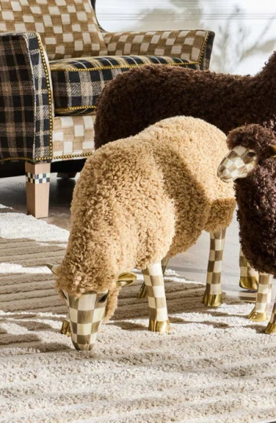 Mackenzie-childs Mackenzie Childs Latte Small Sheep Figurine In Neutral