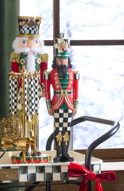 Mackenzie-childs Mackenzie Childs Courtly Check Nutcracker Figurine In Multi