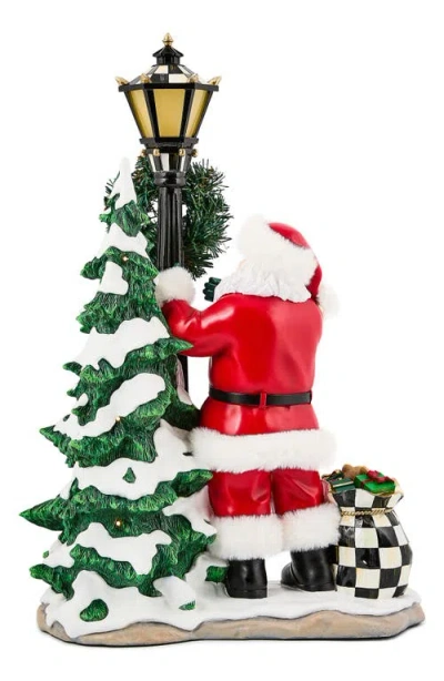 Mackenzie-childs Mackenzie Childs Santa By Lamp Post Illuminated Figurine In Multi