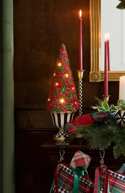 Mackenzie-childs Mackenzie Childs Illuminated Poinsettia Tree In Multi