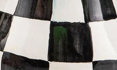 Mackenzie-childs Mackenzie Childs Courtly Check® Enamel Large Salt & Pepper Shaker Set In Black