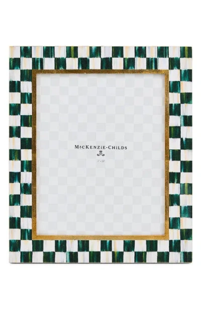 Mackenzie-childs Mackenzie Childs Courtly Check Lacquer 8 X 10-inch Picture Frame In Green