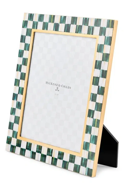 Mackenzie-childs Mackenzie Childs Courtly Check Lacquer 8 X 10-inch Picture Frame In Green