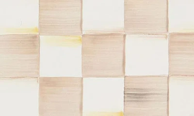 Mackenzie-childs Mackenzie Childs Large Mocha Check Oval Platter In Neutral