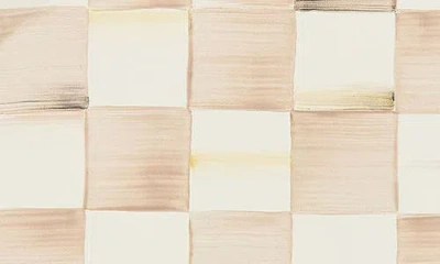 Mackenzie-childs Mackenzie Childs Small Mocha Check Oval Platter In Neutral