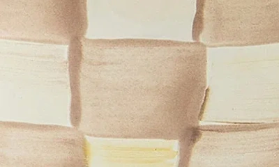 Mackenzie-childs Mackenzie Childs Mocha Check Enameled Steel Triplicity Bowls & Stand Set In Brown