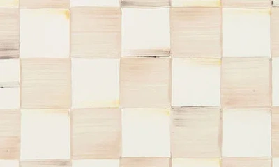 Mackenzie-childs Mackenzie Childs Large Mocha Check Oval Platter In Neutral