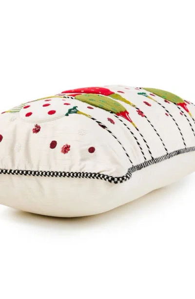 Mackenzie-childs Mackenzie Childs Festive Ornaments Lumbar Accent Pillow In Multi