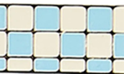 Mackenzie-childs Mackenzie Childs Set Of Three Celebrate Baby Blue Assorted Frames In White