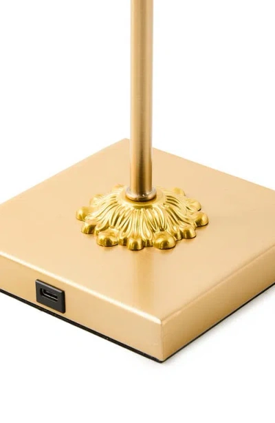 Mackenzie-childs Mackenzie Childs Rosy Check Led Rechargeable Cafe Table Lamp In Pink