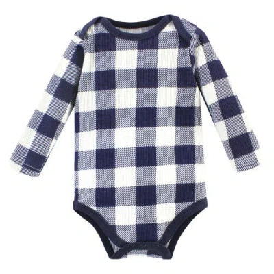 Hudson Baby Thermal Long Sleeve Bodysuits In Multi
