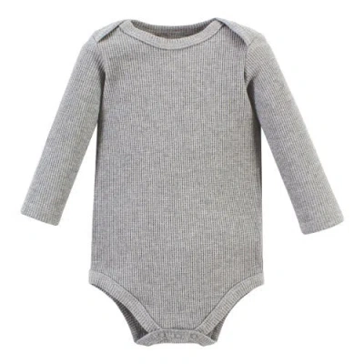 Hudson Baby Thermal Long Sleeve Bodysuits In Multi
