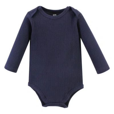Hudson Baby Thermal Long Sleeve Bodysuits In Multi