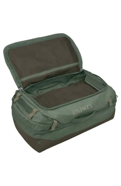 Osprey Transporter 70-liter Squffel Duffle Luggage In Green
