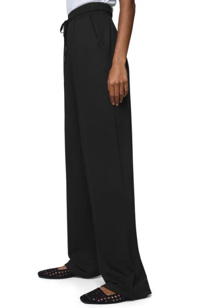 Splendid Tie Waist Wide Leg Sweatpants In Multi