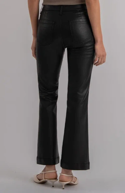 Kut From The Kloth Kelsey Crop Kick Flare Jeans In Black